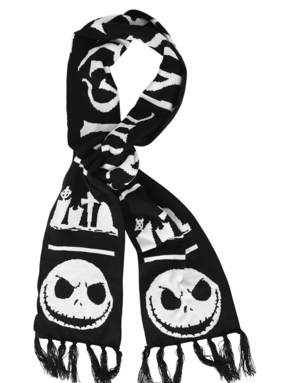 Jack Skellington Knit Scarf